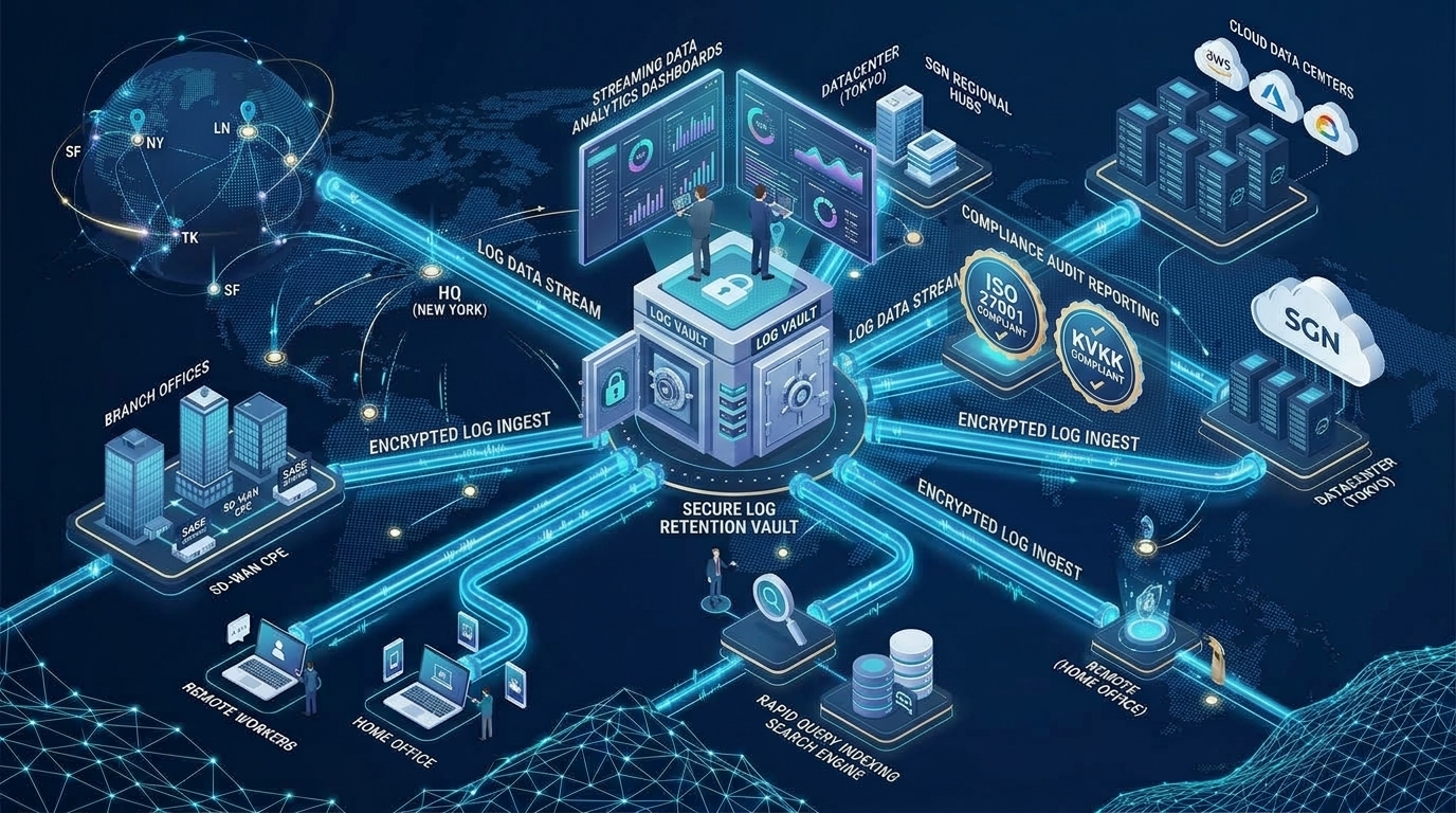 SIEM & Log Management Architecture Diagram
