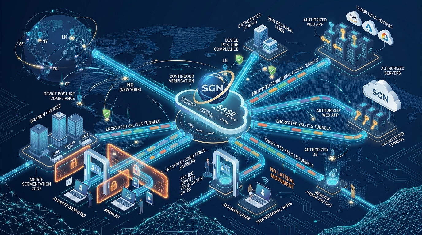 Zero Trust Network Access (ZTNA) Architecture Diagram